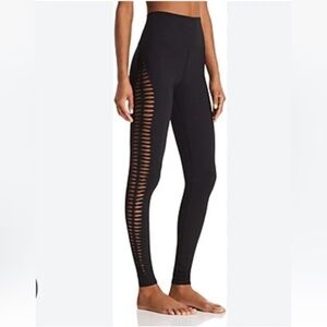 Alo Yoga-MEDIUM-Reform Leggings in black with side twist cut-out details